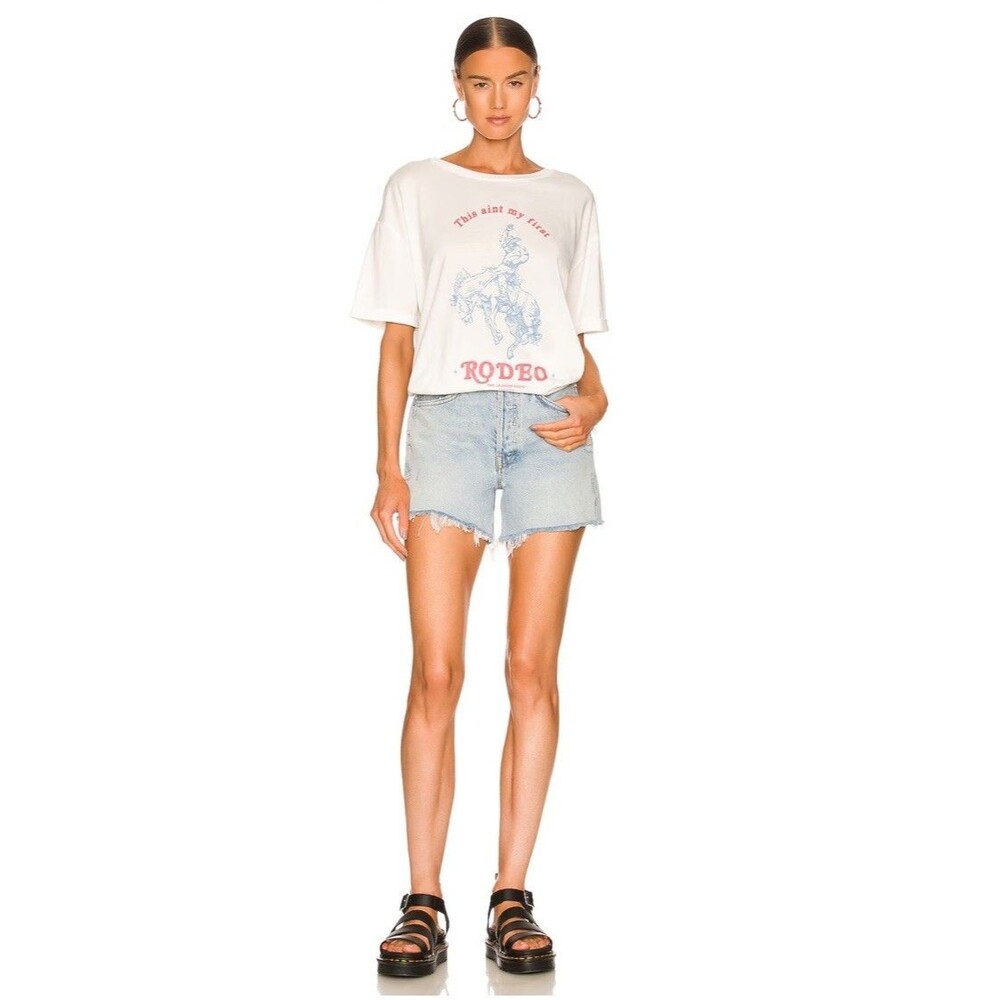 Women’s Western Oversized Tee T Shirt Not My First Rodeo By The Laundry Room XS